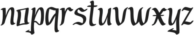 Gayoste Regular otf (400) Font LOWERCASE