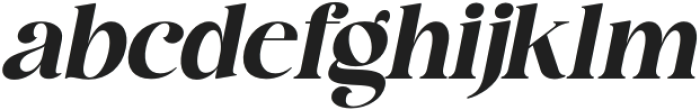 ganos Extra Bold Italic otf (700) Font LOWERCASE