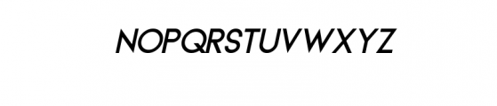 GACO Italic.otf Font LOWERCASE