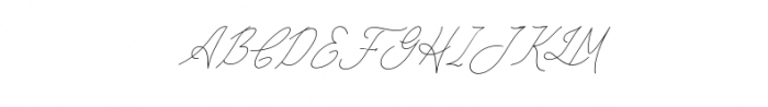 Gailenia italic.otf Font UPPERCASE
