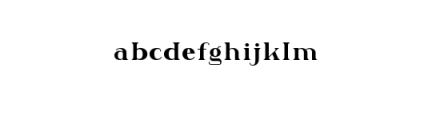 GalateeFont.ttf Font LOWERCASE