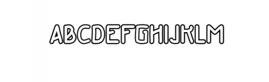 Galileo Sans Outline.ttf Font LOWERCASE