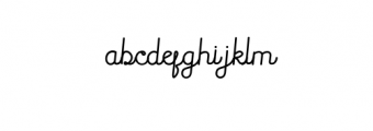 Gallagher.ttf Font LOWERCASE