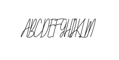Galliyani Handwritten Font Font UPPERCASE
