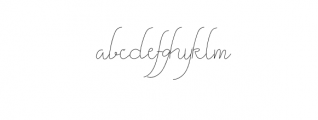 Gamila.otf Font LOWERCASE