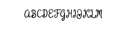 Gardena.ttf Font UPPERCASE