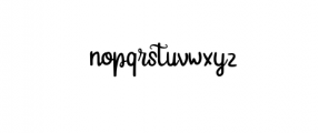 Gardena.ttf Font LOWERCASE