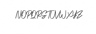 Gatteway Signature Font UPPERCASE