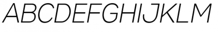Gabriel Sans Condensed Light Italic Font UPPERCASE