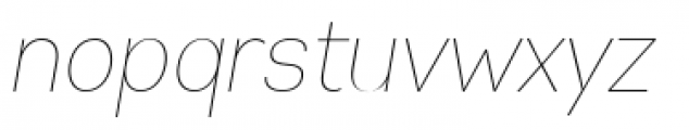 Gabriel Sans Condensed Thin Italic Font LOWERCASE
