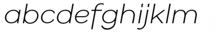 Gabriel Sans Light Italic Font LOWERCASE