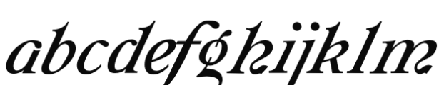 Galathea Fancy Font LOWERCASE