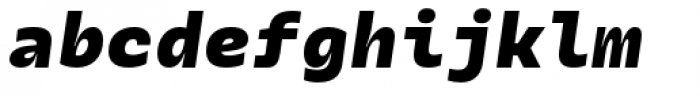 Galix Mono Black Italic Font LOWERCASE