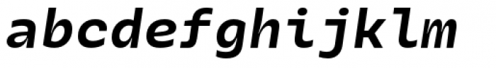 Galix Mono Bold Italic Font LOWERCASE