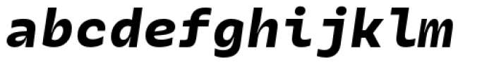 Galix Mono Extra Bold Italic Font LOWERCASE