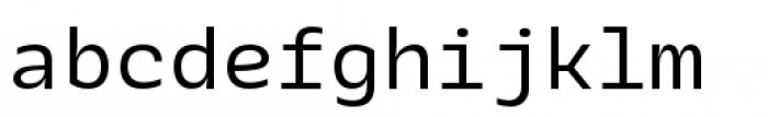 Galix Mono Regular Font LOWERCASE