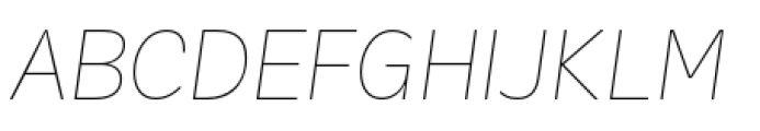 Galix Thin Italic Font UPPERCASE