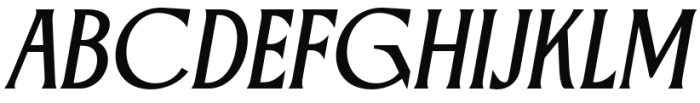 Galliso Italic Font UPPERCASE