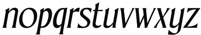 Galliso Italic Font LOWERCASE