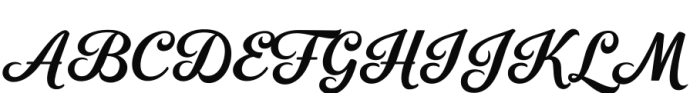 Gambler Script Bold Font UPPERCASE