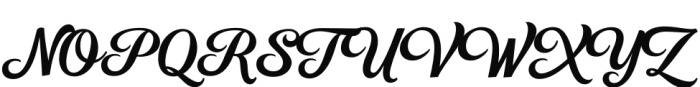 Gambler Script Bold Font UPPERCASE