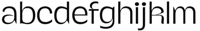 Gango Extra Light Font LOWERCASE