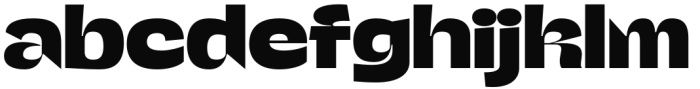 Gango ExtraBold Wide Font LOWERCASE