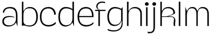 Gango Thin Font LOWERCASE