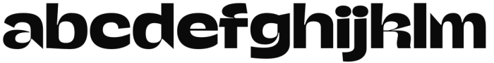 Gango Wide Bold Font LOWERCASE