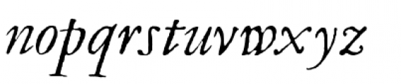 Garamold Italic Font LOWERCASE