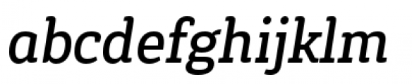 Gaspo Slab Medium Italic Font LOWERCASE