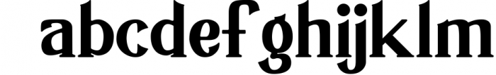 Gangsoka - Unique Serif Typeface Font LOWERCASE