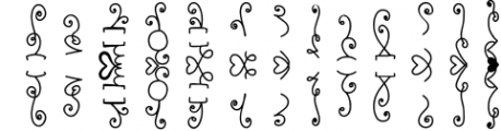 Garnish - A Fancy Flourish and Monogram Font Font LOWERCASE