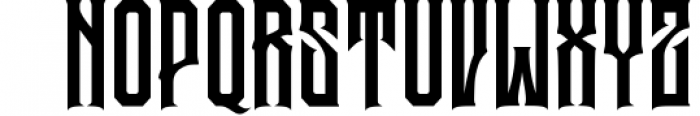 Garreng Decorative Serif Typeface Font UPPERCASE