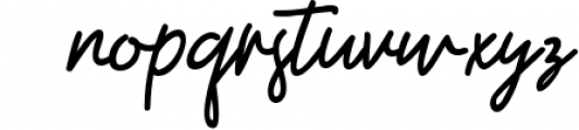 Gasterye Script Font LOWERCASE