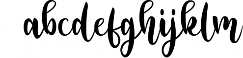 Gathike Fun Beauty Calligraphy Font LOWERCASE