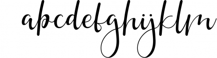 Gayesha - Lovely Script Font LOWERCASE