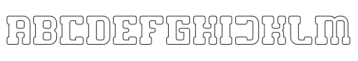 GAME ROBOT-Hollow Font UPPERCASE