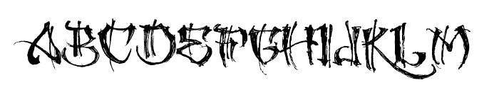 GANGLAND Font LOWERCASE
