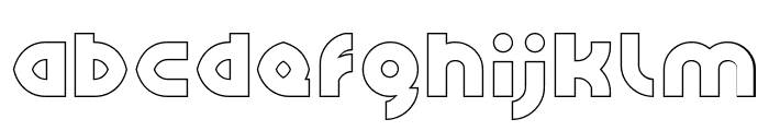 GAPHIC DESIGN-Hollow Font LOWERCASE