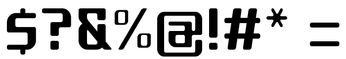 GAU_font_modern SemiRound Font OTHER CHARS