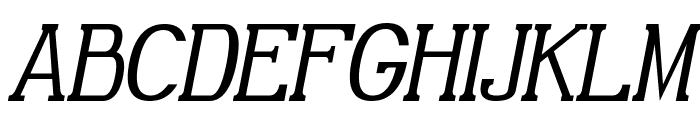 Gabriel Serif Condensed Italic Font UPPERCASE