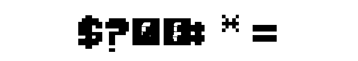 Gabs Pixel Regular Font OTHER CHARS