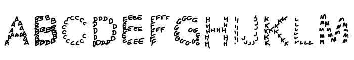 Gaellingpates Font LOWERCASE