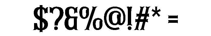 Gafinethtrial Regular Font OTHER CHARS