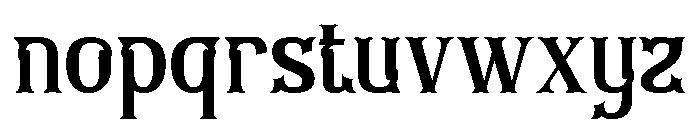Gafinethtrial Regular Font LOWERCASE