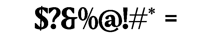 Gafjust Minfine DEMO VERSION Font OTHER CHARS