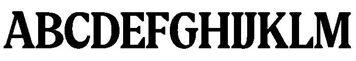 Gafjust Minfine DEMO VERSION Font UPPERCASE