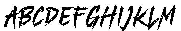 Gakuran Demo Regular Font UPPERCASE