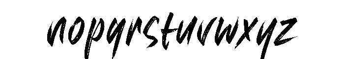 Gakuran Demo Regular Font LOWERCASE